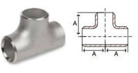 Picture of 12 inch 316 Stainless Steel Schedule 10 weld on Straight Tee