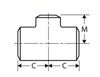 Picture of 1 ½ x 1 ¼ inch carbon steel tee reducer schedule 80