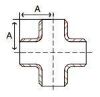 Picture of 6 inch schedule 10 316 stainless steel weld on cross 