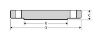 Picture of 1 ½ inch Blind Class 300 304 Stainless Steel Flange