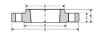 Picture of 5 inch Threaded Class 150 Carbon Steel Flat Face Flange