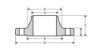 Picture of 6 inch Weld Neck Class 150 Sched 40 Bore Carbon Steel Flange - MADE IN USA